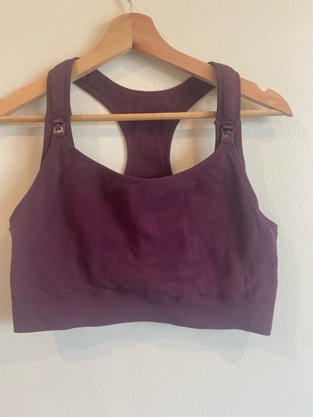 Isabel Maternity by Ingrid & Isabel Deep Plum Nursing Racerback Sports Bra
